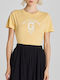 Gant Reg Damen T-Shirt Yellow