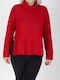 Sfizio Women's Blouse Long Sleeve Red