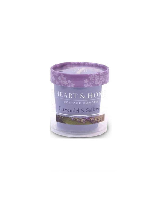 Heart & Home Scented Candle Purple 52gr 1pcs