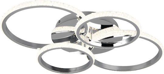 Trio Lighting Plafonieră de Tavan Argintiu cu LED Integrat