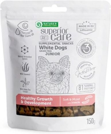 Nature's Protection Superior Care Вкусна Лакомство за Кученца Без Зърнени Култури и Без Глутен с Насекоми 150гр