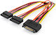 Digitus 15-Pin Sata - 2x 15-Pin Sata Kabel 0.3m Mehrfarbig (AK-430405-003-M)