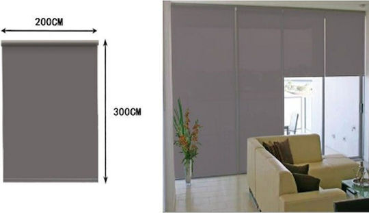 Jaluzele Rulou Semi-Blackout Gri L200xÎ300buc 106141
