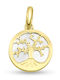 Klemmanhänger Baum aus 14K Gold KР2551