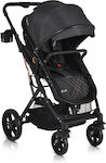 Moni Raffaello Adjustable 2 in 1 Baby Stroller Suitable for Newborn Black 8.5kg 110960