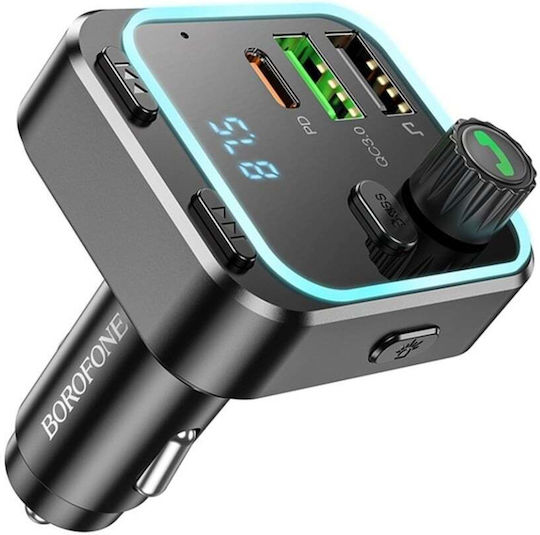 Borofone FM Transmitter Αυτοκινήτου Bc53 mit Bluetooth / Typ-C,TC-TC