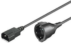 Microconnect Schuko - IEC C14 Cable 2m Black (PE130200)