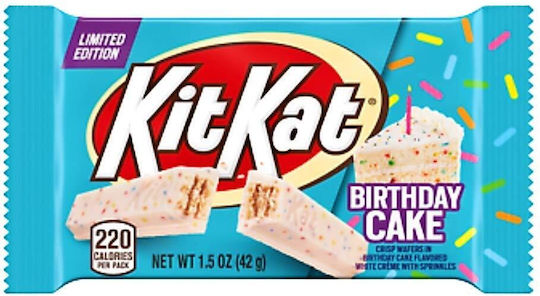 Kit Kat Wafer White Chocolate Birthday Cake 42gr