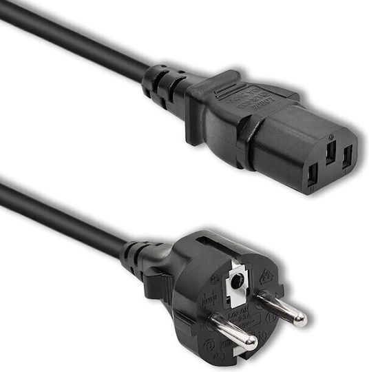 Qoltec Schuko - IEC C13 Кабел 2.5м Черен (50369)