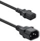 Qoltec IEC C13 - IEC C14 Kabel 1.8m Schwarz (53897)