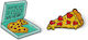 Legami Milano Badge Set Pizza for Couples and Friends 1pcs