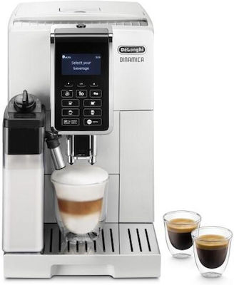 De'Longhi Dinamica ECAM350.55.W Automatic Espresso Machine 1450W Pressure 15bar for Cappuccino with Grinder White