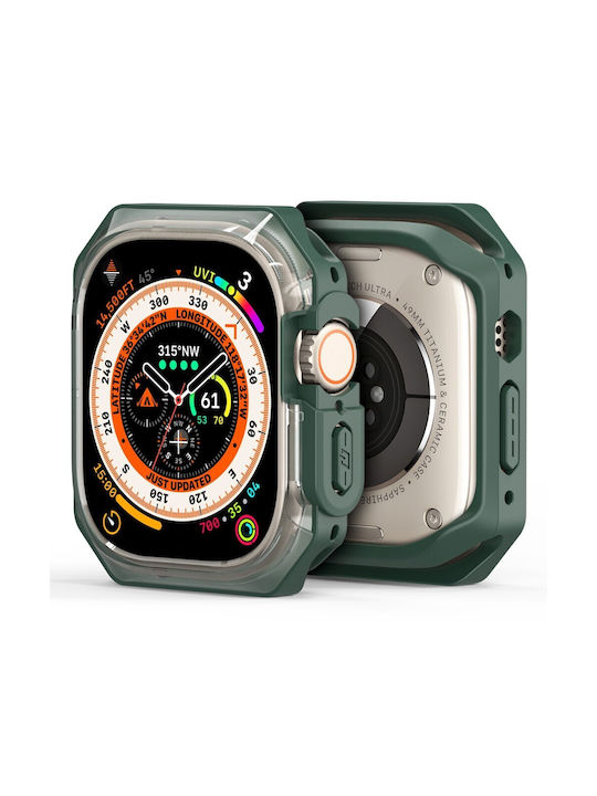Dux Ducis Silicone Case in Green color for Applewatch Ultra 1/2