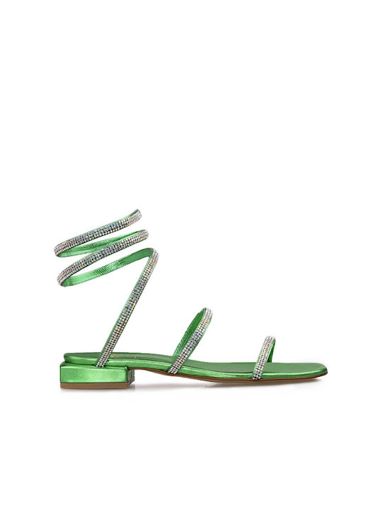 Utopia Sandals Damen Flache Sandalen in Grün Farbe