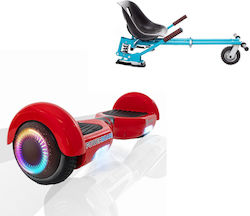 Smart Balance Wheel Regular Red PowerBoard PRO Blue Seat with Double Suspension Set Hoverboard με 15km/h Max Ταχύτητα και 10km Αυτονομία σε Κόκκινο Χρώμα με Κάθισμα