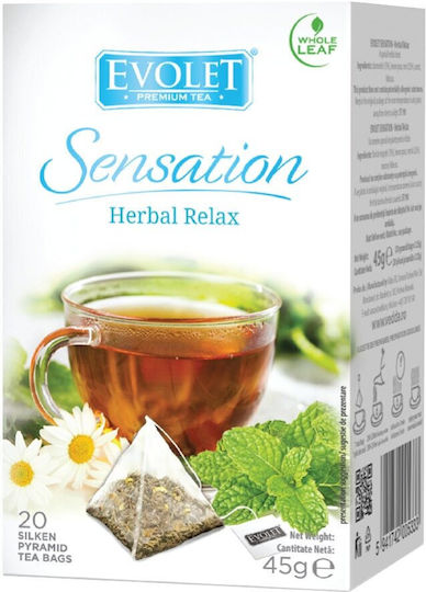 Evolet Selection Amestec De Ierburi Hibiscus Lemongrass Mentă 20 Pungi 45gr