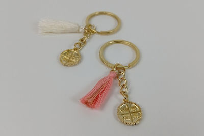 Christening Charm Keychain Pink 50pcs