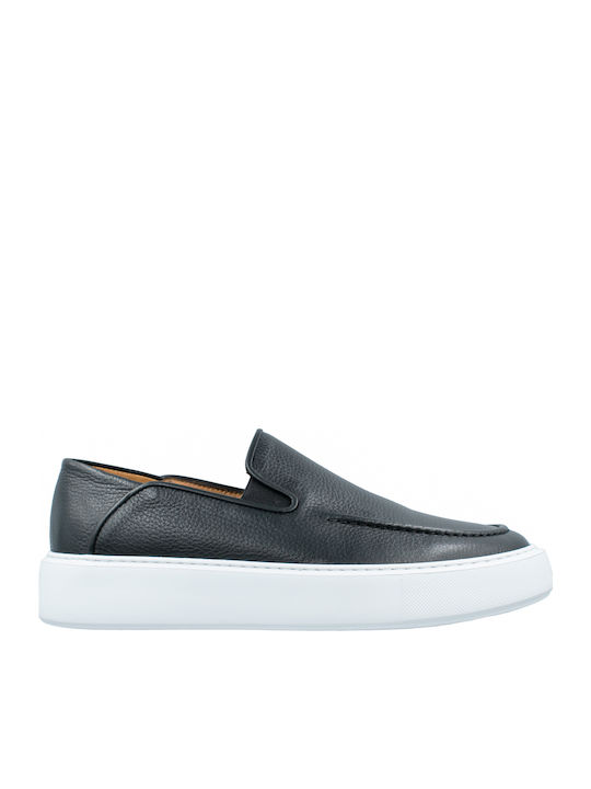 Men's Leather Moccasins Black