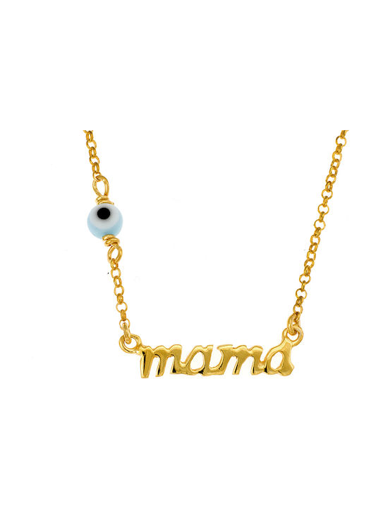 Necklace Mum from Gold Plated Silver