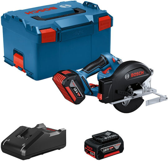 Bosch GKM 18V-50 Circular Saw 18V 2x5Ah with Dust Suction System