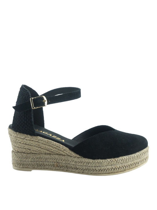 Ragazza Platforme dama în stil espadrile Negre