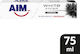 AIM White System Charcoal Οδοντόκρεμα με Ενεργό Άνθρακα για Λεύκανση 75ml