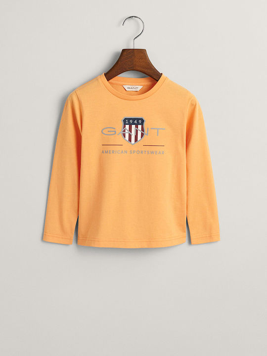 Gant Kids Blouse Long Sleeve Orange Archive Shield