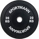 Sportmann Комплект Дискове Гумен 1 x 20кг Ø51мм