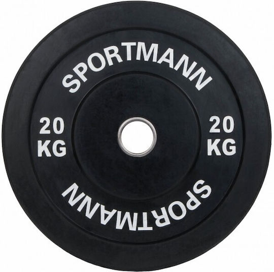 Sportmann Комплект Дискове Гумен 1 x 20кг Ø51мм