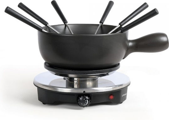 Livoo Vas pentru Fondue Electric din Oțel Inoxidabil Maro 1500WW 22x23.5x22buc