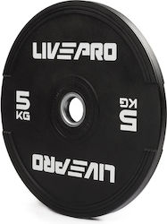 Live Pro Δίσκος Ολυμπιακού Τύπου Λαστιχένιος 1 x 5kg Φ50mm