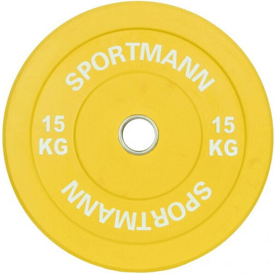 Sportmann Set of Plates Rubber 1 x 15kg Ø51mm