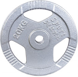 Sportmann Hantelscheibe Metall 1 x 20kg Innendurchmesser 51mm mit Griffen Sportmann Hantelscheibe Metall 1 x 20kg Innendurchmesser 51mm mit Griffen