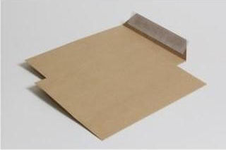 Set Umschläge Kraft Typ Tasche 500Stück 16.2x22.9cm in Beige Farbe Aytok