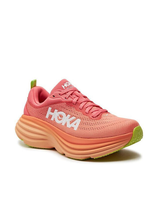 HOKA Bondi 8 Damen Sportschuhe Laufen Orange
