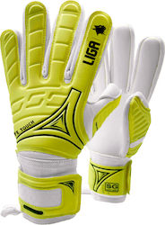 Liga Sport Adults Goalkeeper Gloves Yellow