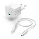 HAMA Încărcător cu Port USB-C și Cablu USB-C 25W Livrarea energiei Albς (00201624)