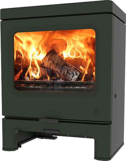 Charnwood Skye 7 - Low stand Μεταλλική Ξυλόσομπα Green