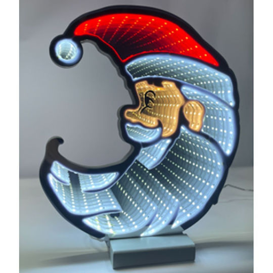 Illuminated Santa Claus 60x53cm