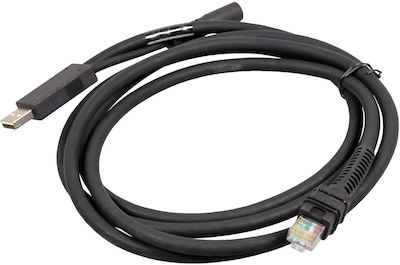 Zebra 2.8m USB 2.0 Cable A-Male to RJ45 (CBA-U42-S07PAR)