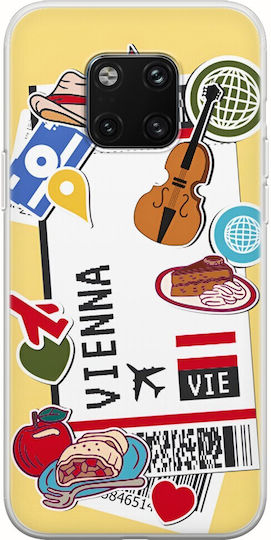 Ticket To Vienna Umschlag Rückseite Silikon Mehrfarbig (Honor 20 Pro)