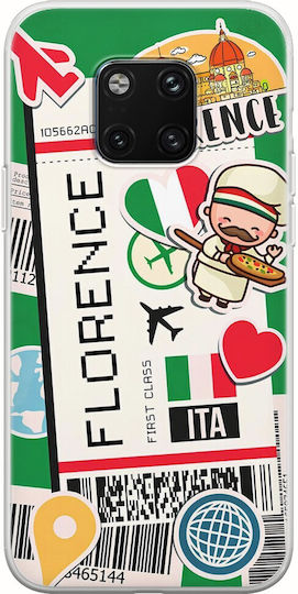Ticket To Florence Back Cover Σιλικόνης Πολύχρωμο (Honor 20 Pro)