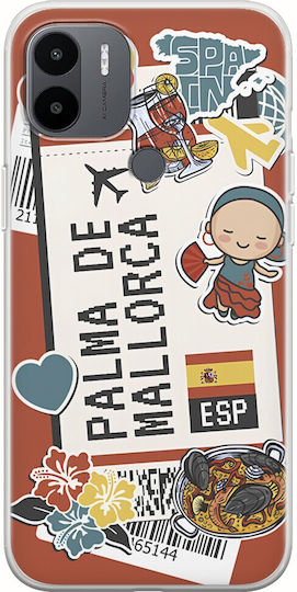 Ticket To Palma De Mallorca Back Cover Σιλικόνης Πολύχρωμο (Redmi A1+ / A2+)