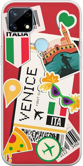 Ticket To Venice Back Cover Σιλικόνης Πολύχρωμο (Realme 7i)
