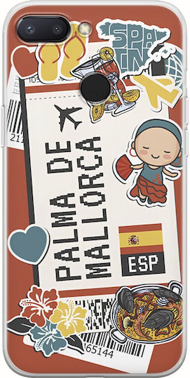 Ticket To Palma De Mallorca Back Cover Silicone Multicolour (Xiaomi Mi 8 Lite)