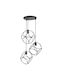 Globobox Pendant Light Black with Socket E27 17x17cm