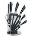 Cheffinger Knife Set with Block from Stainless Steel 8pcs