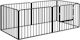 Pawhut Dog Park with 6 Panels 164x83x60cm Black