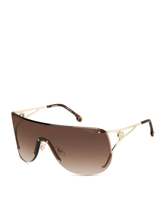 Carrera Women’s Sunglasses with Gold Metallic Frame and Grey Gradient Lens 3006/S 06J/HA