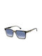 Carrera Men's Sunglasses with Black Plastic Frame and Blue Gradient Lens